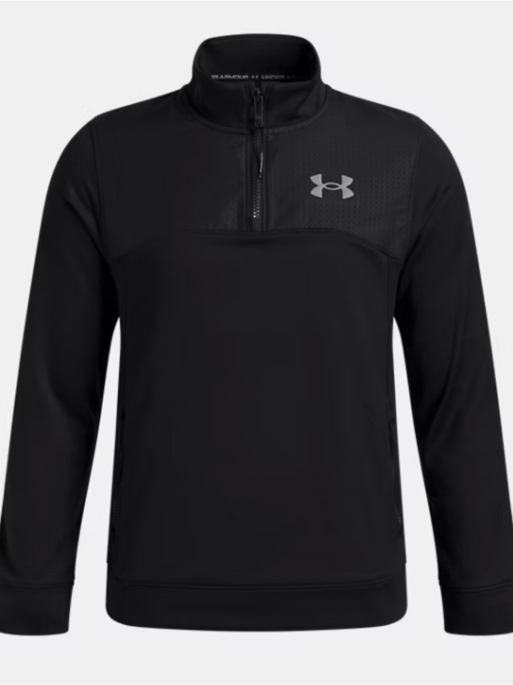 Under Armour Men's Md Black Quarter-Zip Performance Pullover Like New